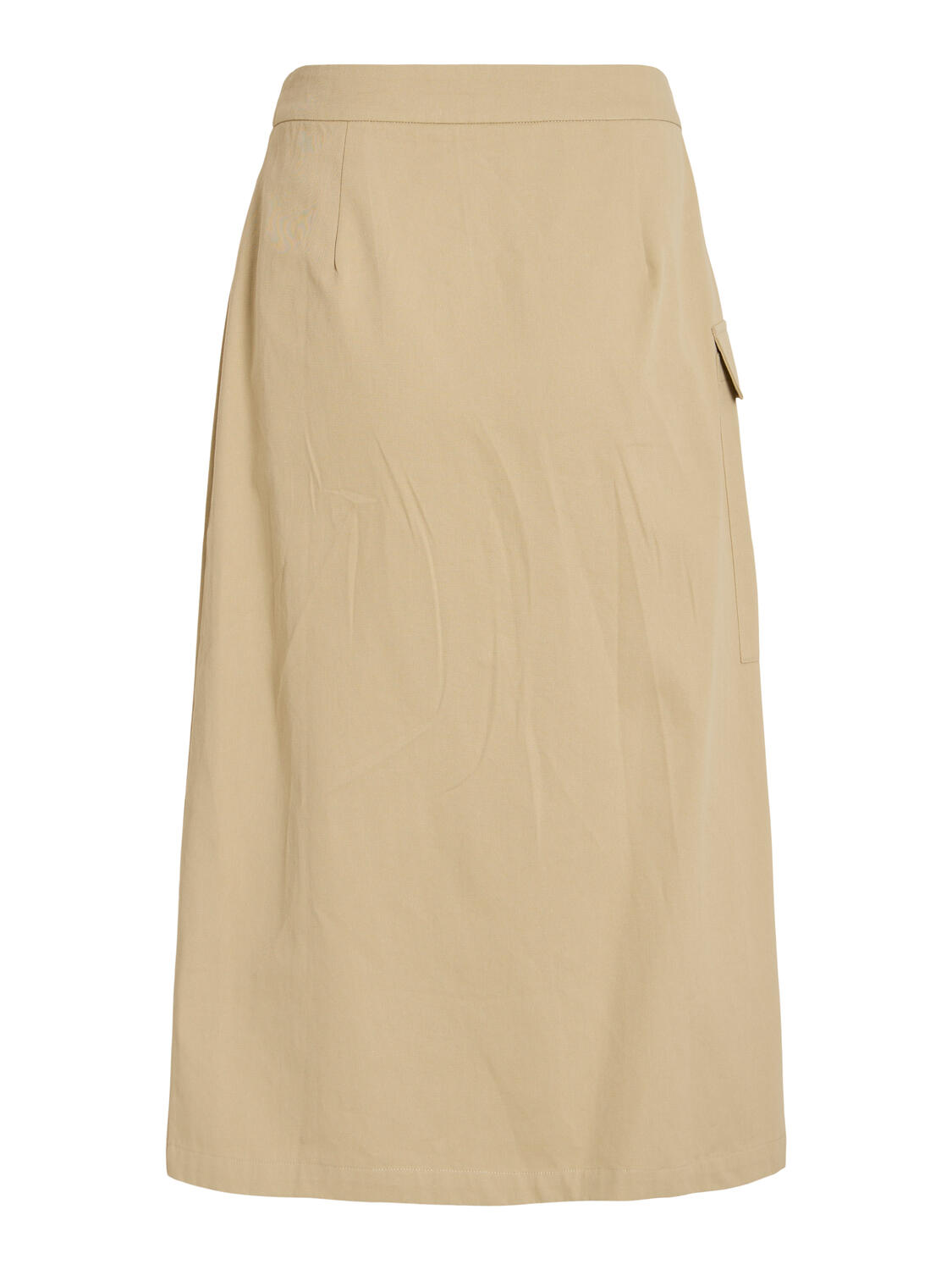 Viodina midi nederdel – Pale Khaki